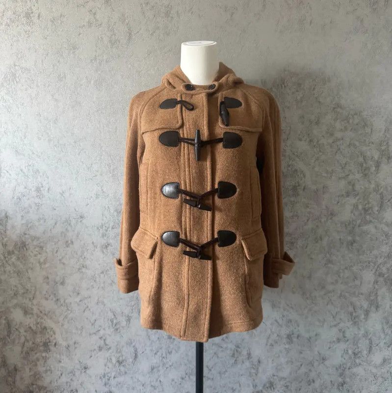 Burberry Burberry Khaki Wool Women's Mid-Length Coat Size M / US 6-8 / IT 42-44 - 2 Thumbnail