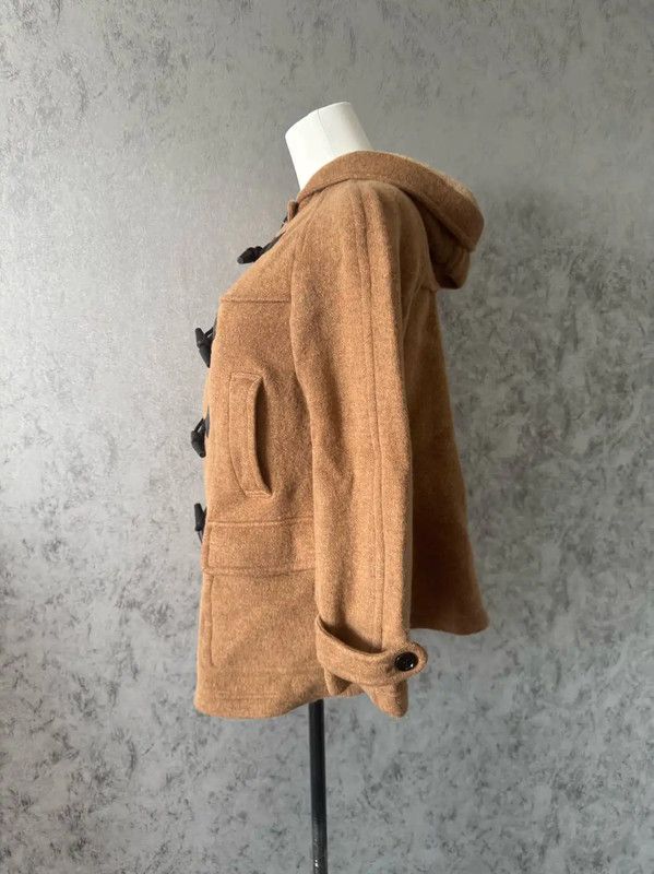 Burberry Burberry Khaki Wool Women's Mid-Length Coat Size M / US 6-8 / IT 42-44 - 4 Thumbnail