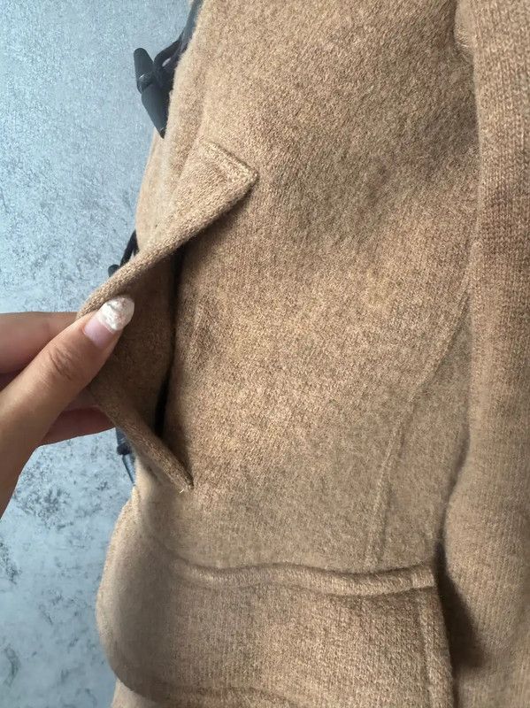 Burberry Burberry Khaki Wool Women's Mid-Length Coat Size M / US 6-8 / IT 42-44 - 7 Thumbnail