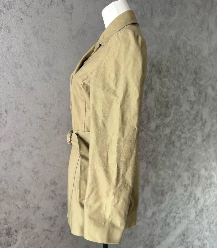 Burberry Burberry Green Cotton Long Coat for Women Size M / US 6-8 / IT 42-44 - 4 Thumbnail