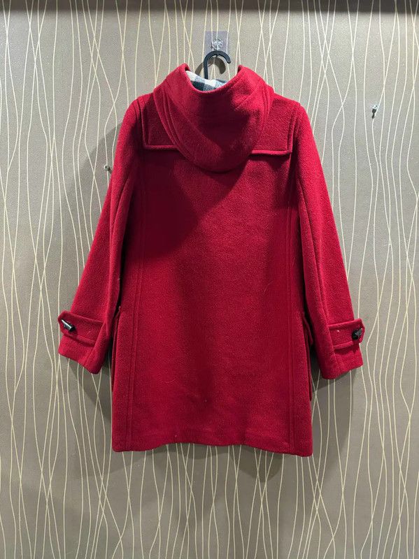 Burberry Burberry Red Wool Women's Duffle Coat Size XS / US 0-2 / IT 36-38 - 2 Thumbnail