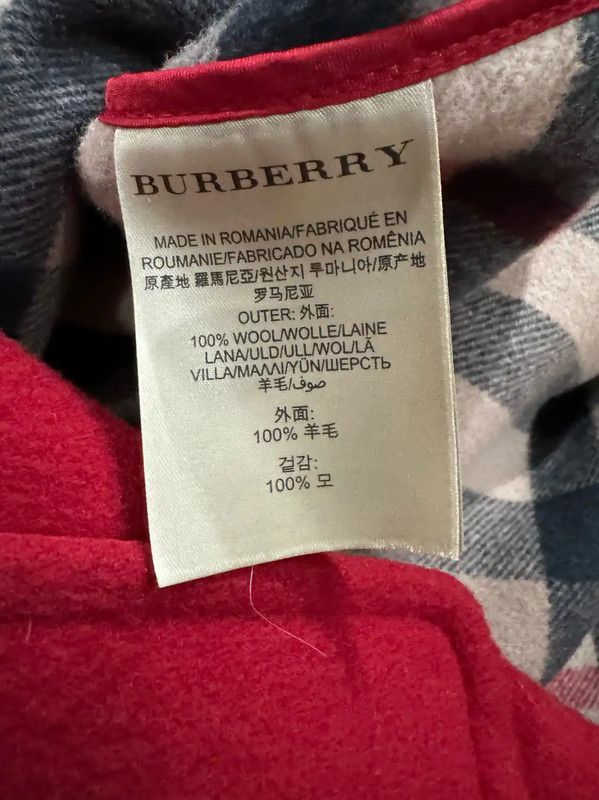 Burberry Burberry Red Wool Women's Duffle Coat Size XS / US 0-2 / IT 36-38 - 4 Thumbnail