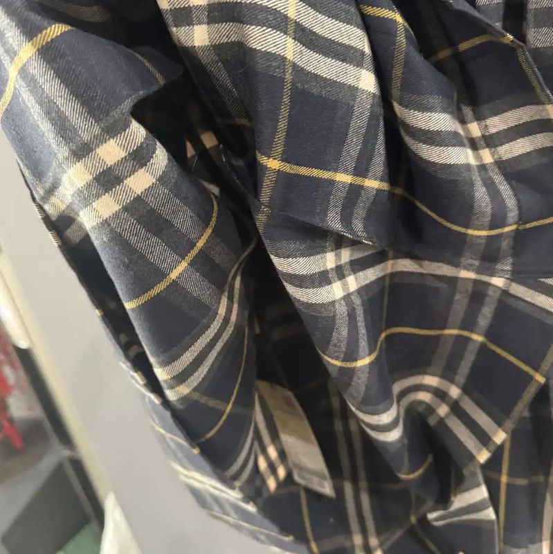 Burberry Burberry Blue Women's Cotton Midi Skirt Size 23" - 4 Thumbnail