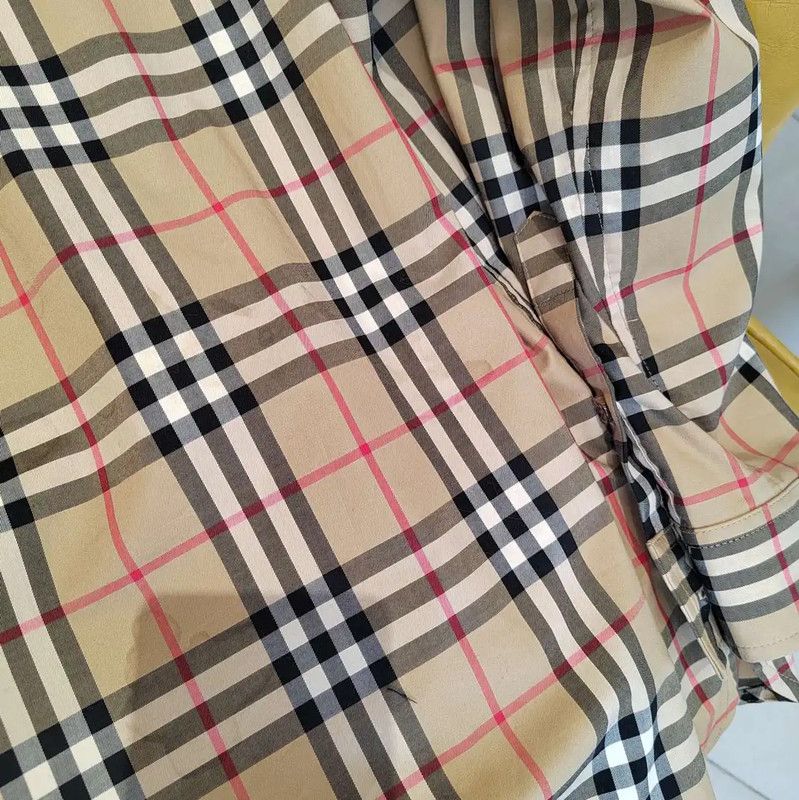 Burberry Burberry Multicolor Cotton Women's Shirt Size L / US 10 / IT 46 - 6 Thumbnail