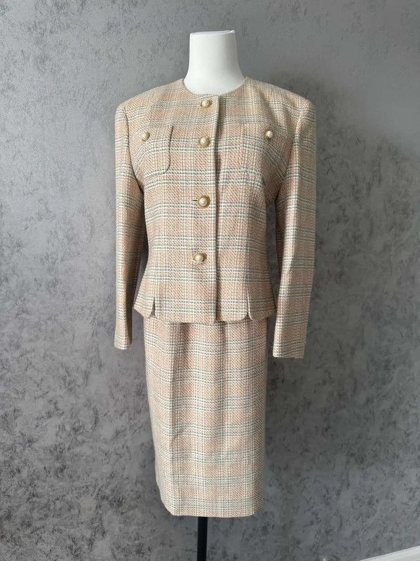 Burberry Burberry Color-Block Wool Blend Mid-Length Coat Size L / US 10 / IT 46 - 3 Thumbnail