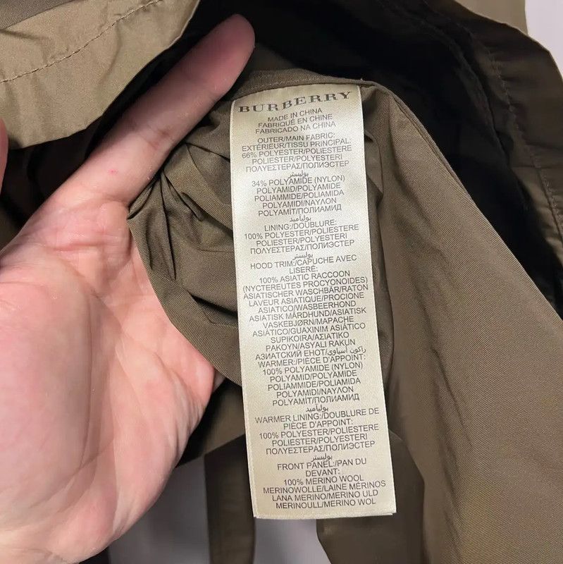 Burberry Burberry Military Green Cotton Women's Trench Coat Size M / US 6-8 / IT 42-44 - 4 Thumbnail