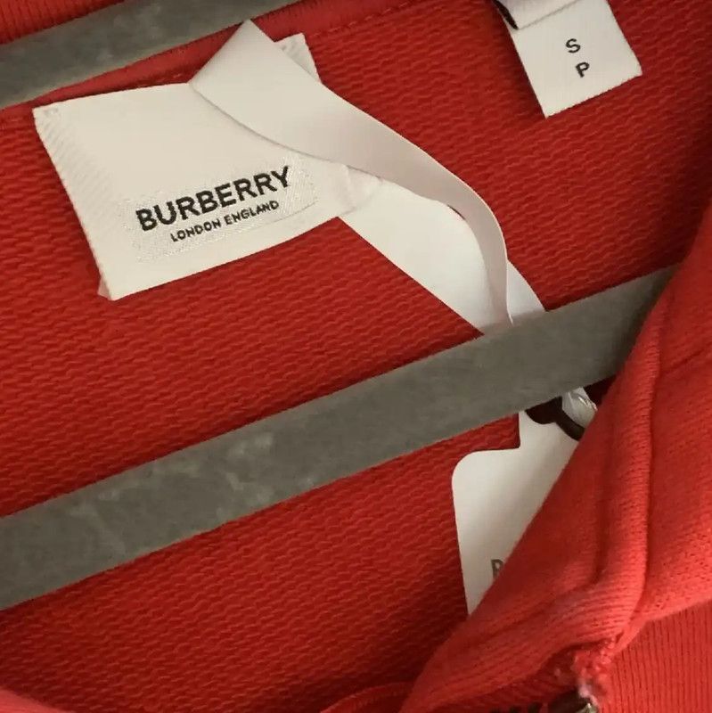 Burberry Burberry Red Cotton Women's Jacket Size S / US 4 / IT 40 - 7 Thumbnail