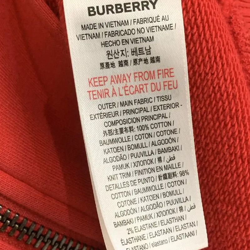 Burberry Burberry Red Cotton Women's Jacket Size S / US 4 / IT 40 - 4 Thumbnail