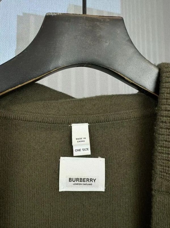 Burberry Burberry Green Wool Women's Cardigan Size ONE SIZE - 4 Thumbnail