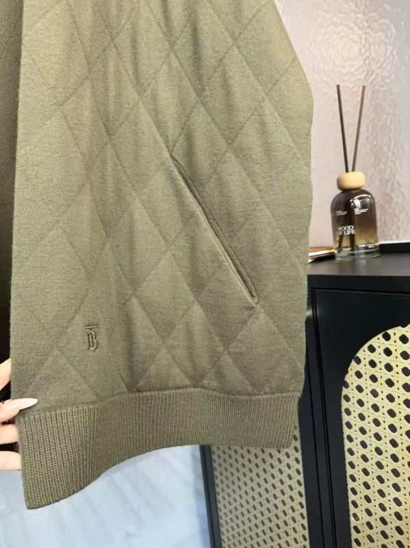 Burberry Burberry Green Wool Women's Cardigan Size ONE SIZE - 3 Thumbnail