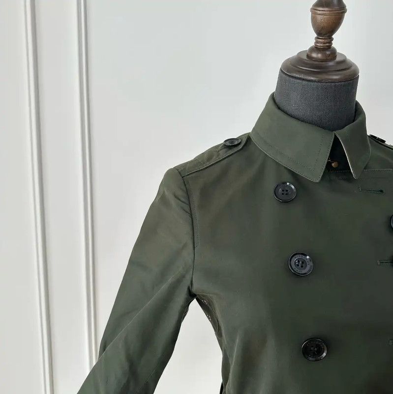 Burberry Burberry Military Green Women's Trench Coat Size S / US 4 / IT 40 - 4 Thumbnail