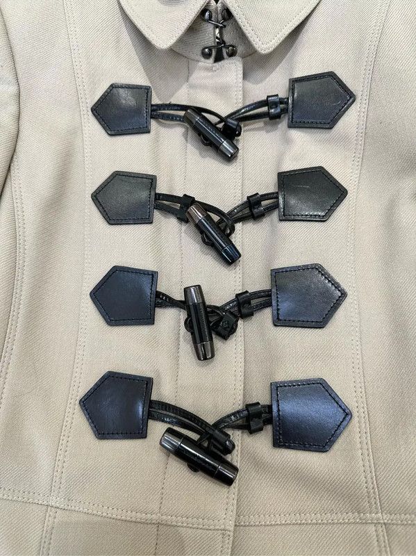 Burberry Burberry Khaki Wool Double-Breasted Long Coat Size S / US 4 / IT 40 - 5 Thumbnail