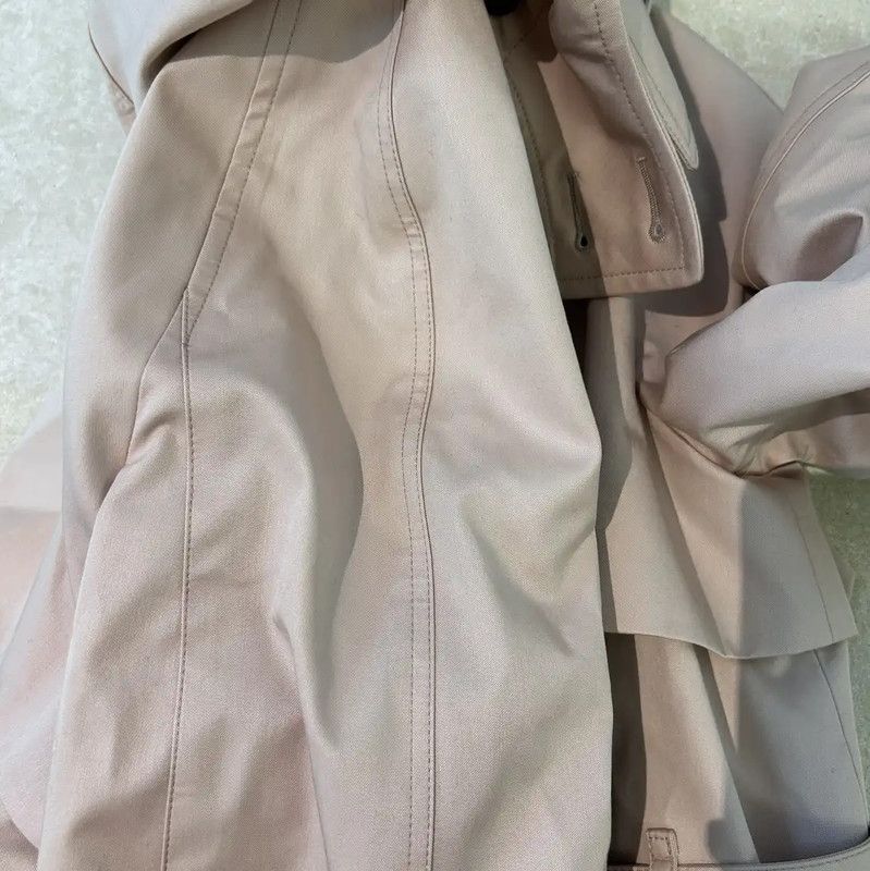 Burberry Burberry Pink Cotton Women's Trench Coat Size M / US 6-8 / IT 42-44 - 3 Thumbnail