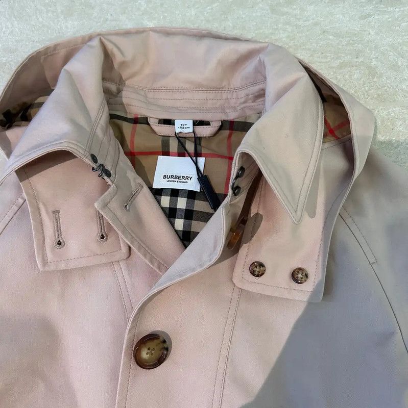 Burberry Burberry Pink Cotton Women's Trench Coat Size M / US 6-8 / IT 42-44 - 6 Thumbnail