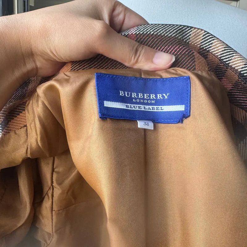 Burberry Burberry Color-Block Midi Length Coat for Women Size M / US 6-8 / IT 42-44 - 8 Thumbnail