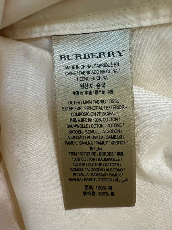 Burberry Burberry Long Sleeve Cotton Shirt in Blush Size XL / US 12-14 / IT 48-50 - 8 Thumbnail