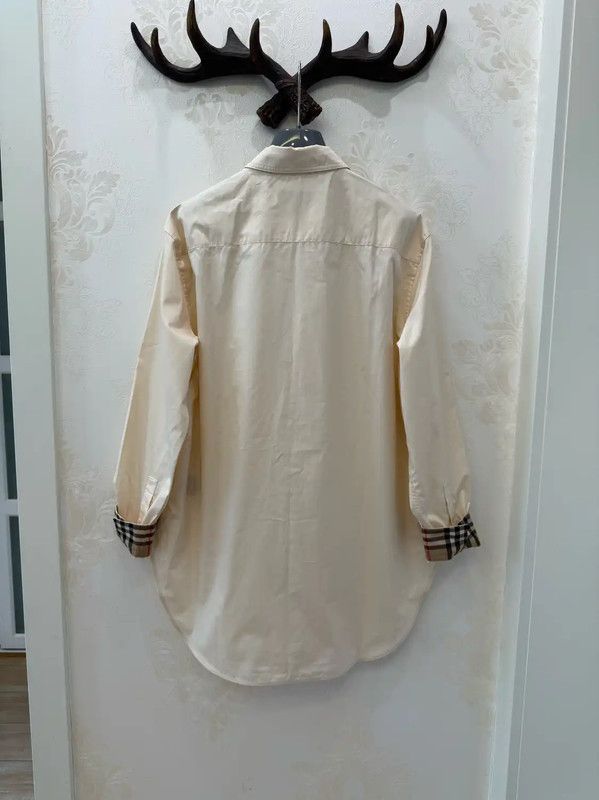 Burberry Burberry Long Sleeve Cotton Shirt in Blush Size XL / US 12-14 / IT 48-50 - 2 Thumbnail