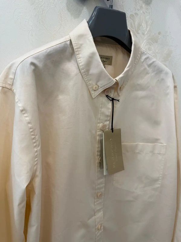 Burberry Burberry Long Sleeve Cotton Shirt in Blush Size XL / US 12-14 / IT 48-50 - 3 Thumbnail