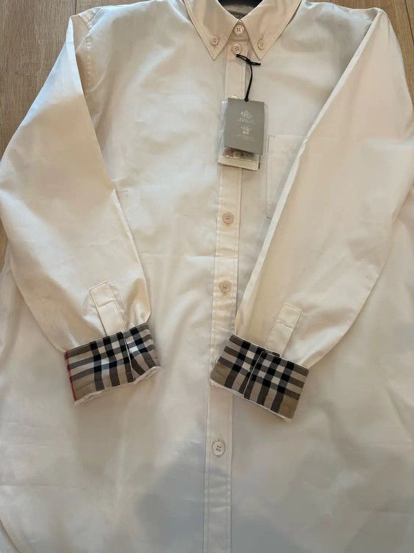 Burberry Burberry Long Sleeve Cotton Shirt in Blush Size XL / US 12-14 / IT 48-50 - 5 Thumbnail