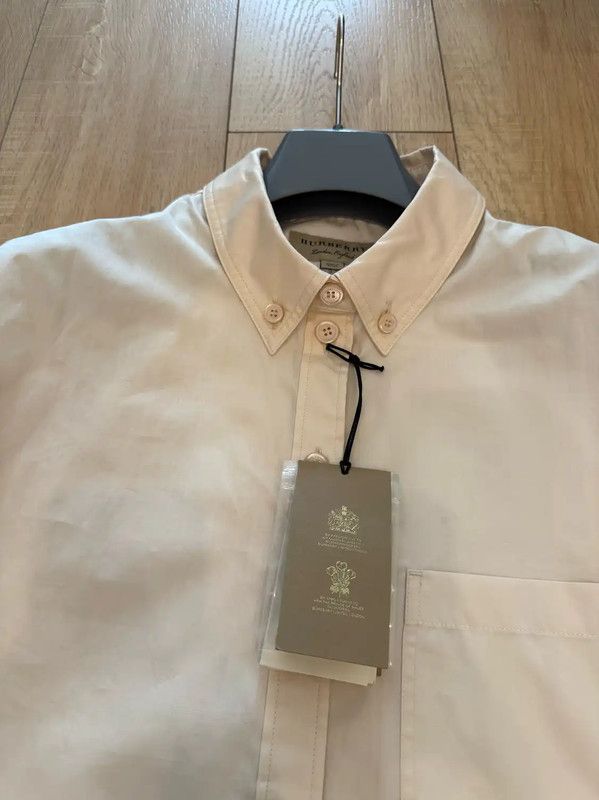 Burberry Burberry Long Sleeve Cotton Shirt in Blush Size XL / US 12-14 / IT 48-50 - 4 Thumbnail