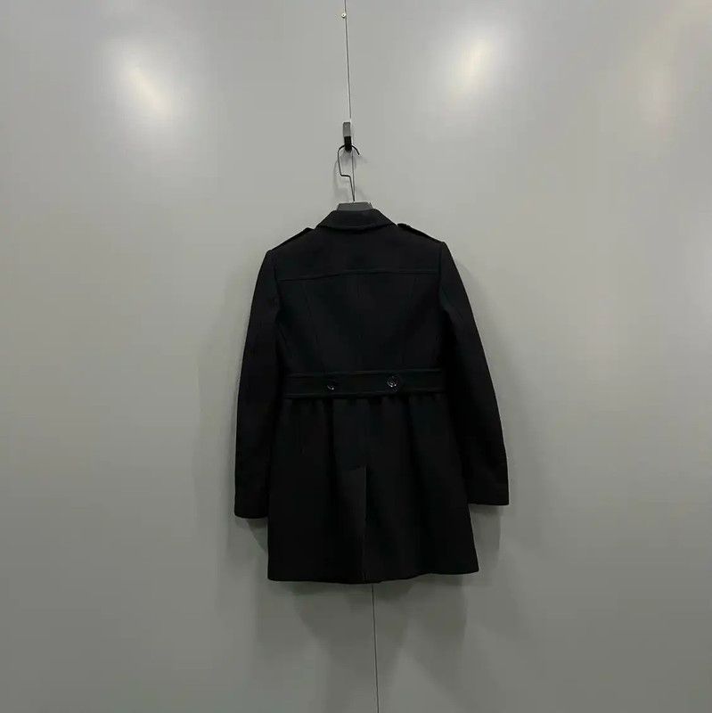 Burberry Burberry Black Cotton Long Coat for Women Size ONE SIZE - 2 Thumbnail
