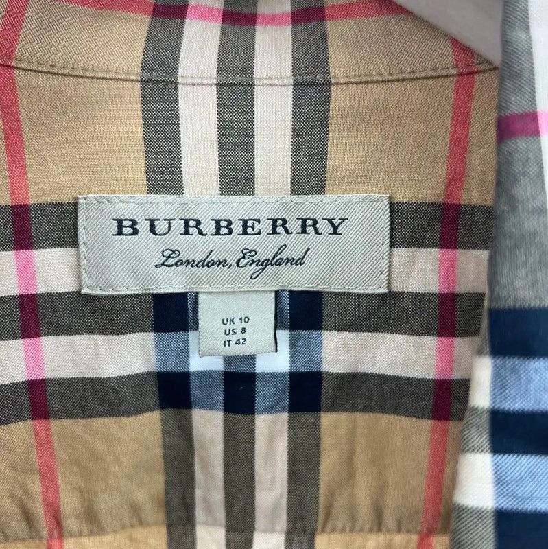 Burberry Burberry Women's Khaki Cotton Shirt Size ONE SIZE - 3 Thumbnail