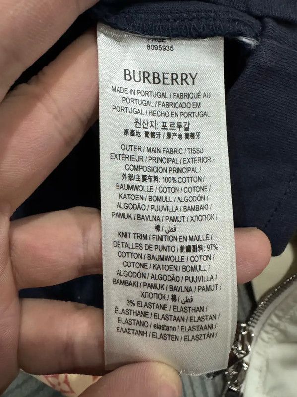 Burberry Burberry Navy Cotton Women's T-Shirt Size S / US 4 / IT 40 - 5 Thumbnail