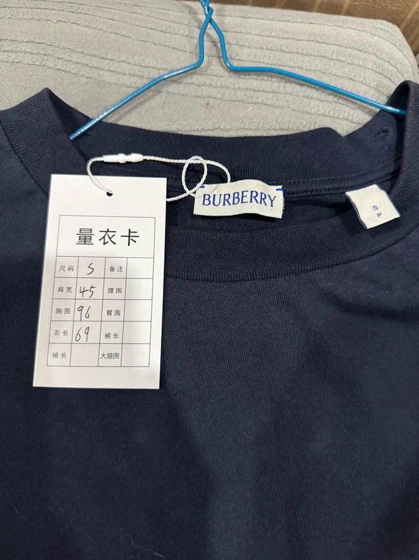 Burberry Burberry Navy Cotton Women's T-Shirt Size S / US 4 / IT 40 - 3 Thumbnail