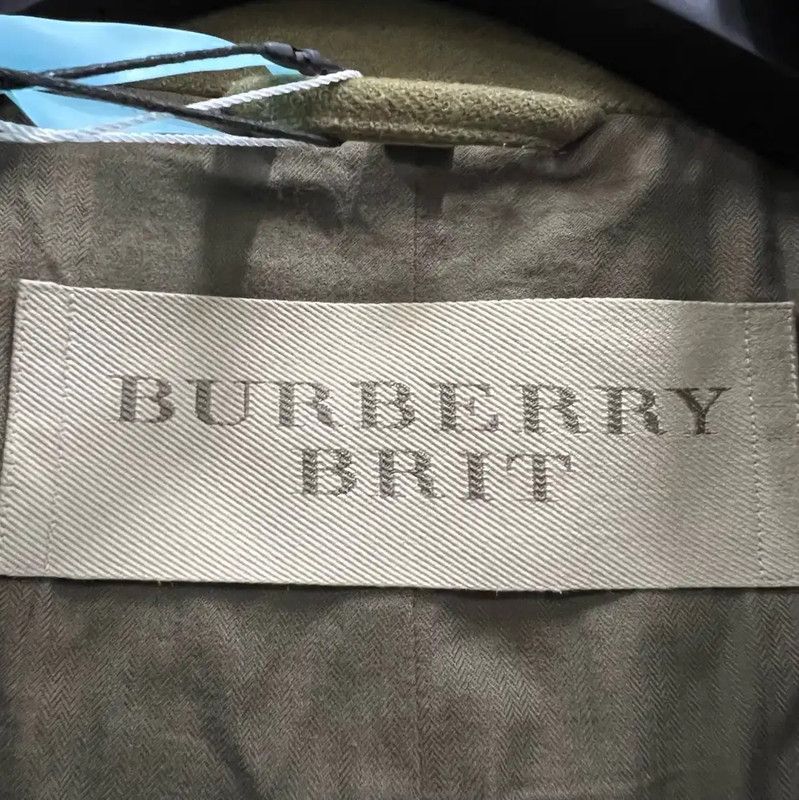 Burberry Burberry Green Cotton Women's Short Coat Size ONE SIZE - 4 Thumbnail