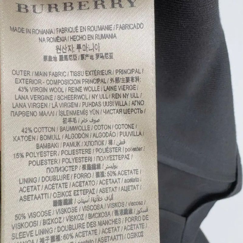 Burberry Burberry Women's Black Double-Breasted Coat Size S / US 4 / IT 40 - 7 Thumbnail