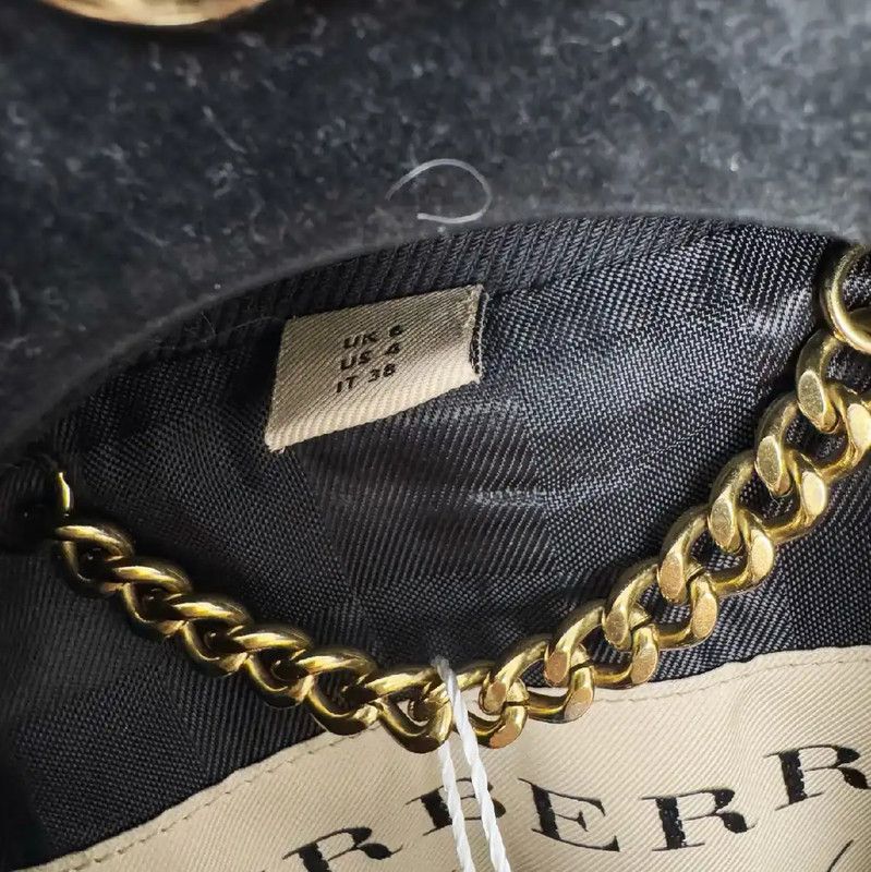 Burberry Burberry Women's Black Double-Breasted Coat Size S / US 4 / IT 40 - 4 Thumbnail