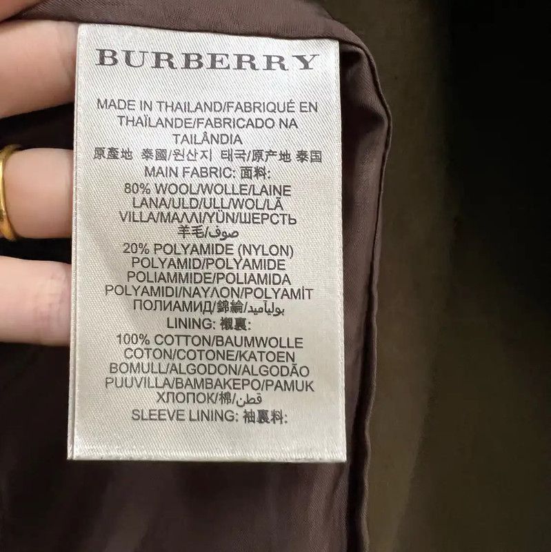 Burberry Burberry Brown Cotton Short Coat for Women Size ONE SIZE - 3 Thumbnail