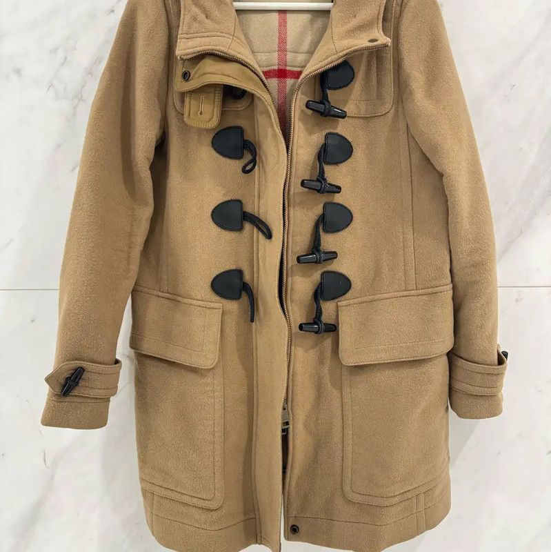 Burberry Burberry Camel Long Hooded Coat for Women Size S / US 4 / IT 40 - 3 Thumbnail