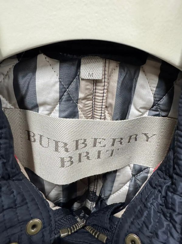 Burberry Burberry Black Cotton Check Quilted Jacket Size M / US 6-8 / IT 42-44 - 2 Thumbnail