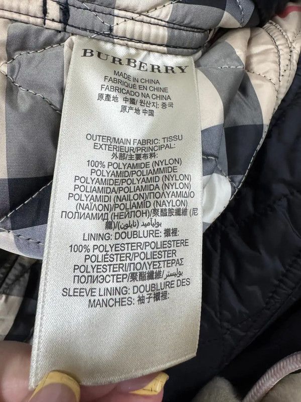 Burberry Burberry Black Cotton Check Quilted Jacket Size M / US 6-8 / IT 42-44 - 4 Thumbnail