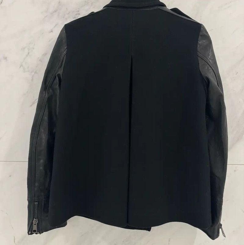 Burberry Burberry Double-Breasted Black Wool Coat for Women Size L / US 10 / IT 46 - 2 Thumbnail