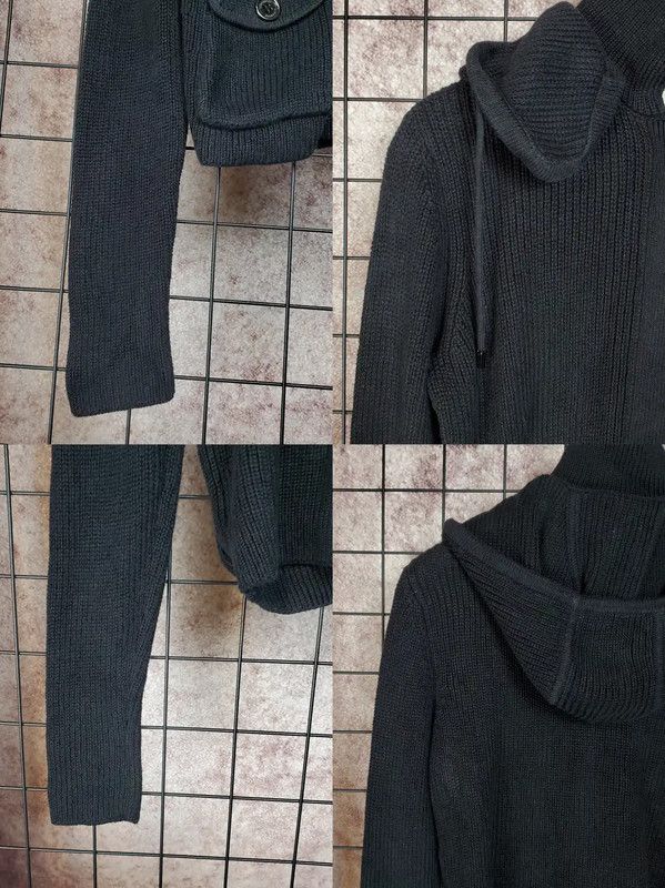 Burberry Burberry Black Logo Hooded Long Sleeve Knit Top Size S / US 4 / IT 40 - 6 Thumbnail