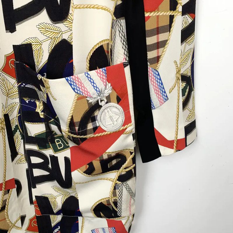 Burberry Burberry Multicolor Silk Dress for Women Size XXS / US 00 / IT 34 - 4 Thumbnail