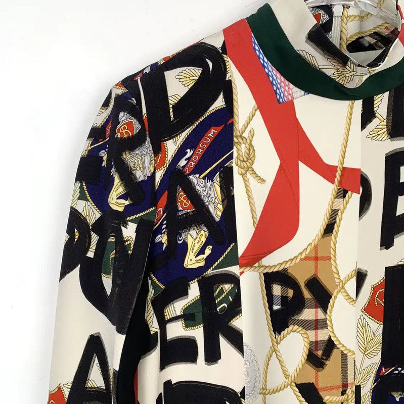 Burberry Burberry Multicolor Silk Dress for Women Size XXS / US 00 / IT 34 - 3 Thumbnail