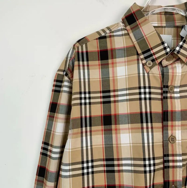 Burberry Burberry Women's Khaki Cotton Shirt Size L / US 10 / IT 46 - 3 Thumbnail