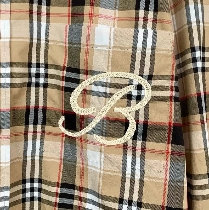 Burberry Burberry Women's Khaki Cotton Shirt Size L / US 10 / IT 46 - 4 Thumbnail