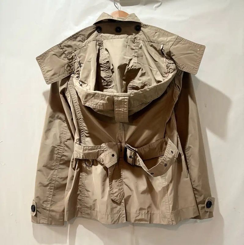 Burberry Burberry Women's Khaki Short Trench Coat Size XXS / US 00 / IT 34 - 2 Thumbnail