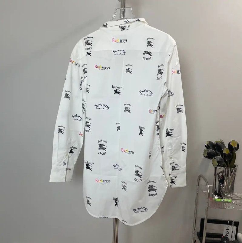 Burberry Burberry White Cotton Women's Shirt Size M / US 6-8 / IT 42-44 - 2 Thumbnail