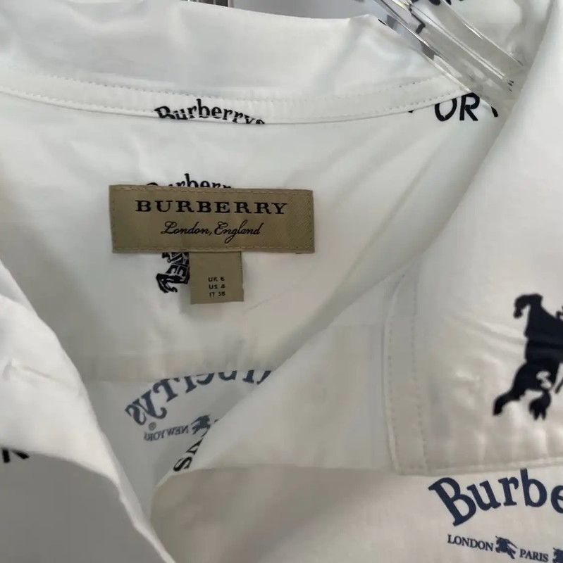 Burberry Burberry White Cotton Women's Shirt Size M / US 6-8 / IT 42-44 - 5 Thumbnail