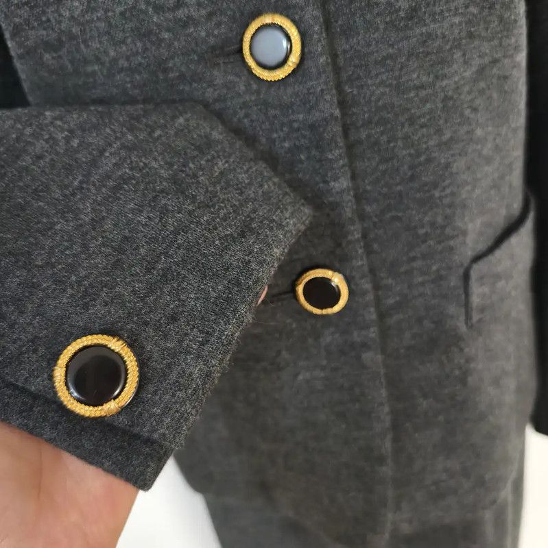Burberry Burberry Gray Wool Long Sleeve Dress Size M / US 6-8 / IT 42-44 - 5 Thumbnail
