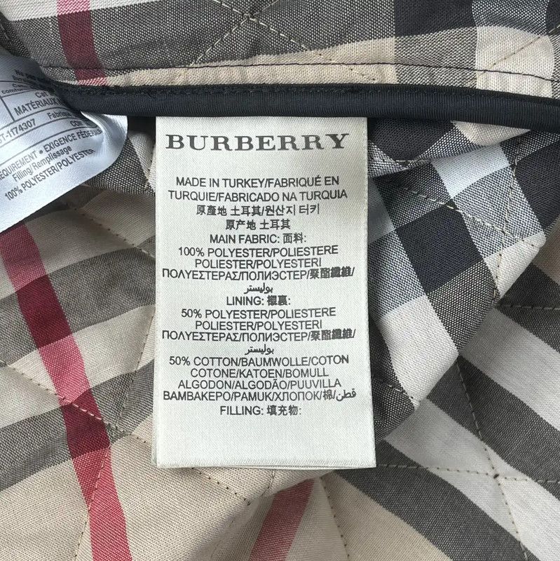 Burberry Burberry Black Quilted Mid-Length Cotton Jacket Size XS / US 0-2 / IT 36-38 - 8 Thumbnail