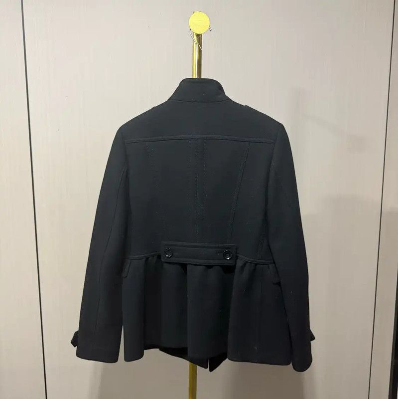 Burberry Burberry Women's Black Wool Short Coat Size ONE SIZE - 2 Thumbnail