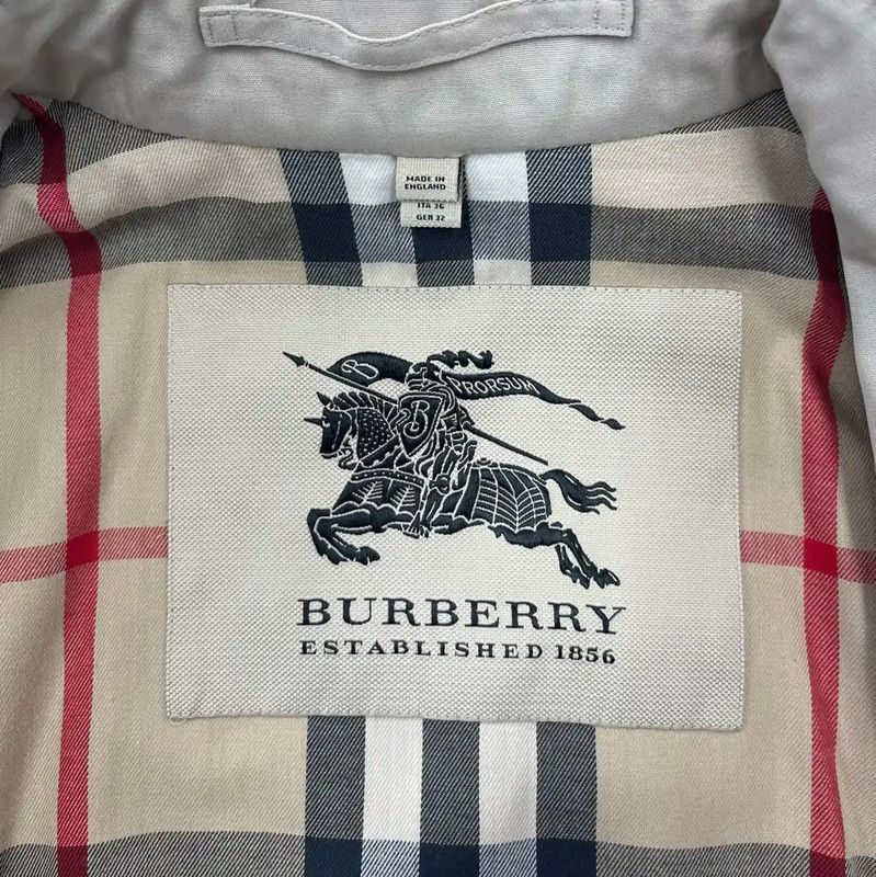 Burberry Burberry Gray Women's Trench Coat Size S Size S / US 4 / IT 40 - 3 Thumbnail