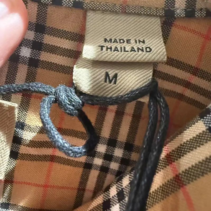 Burberry Burberry Khaki Check Cotton Women's Shirt Size M / US 6-8 / IT 42-44 - 4 Thumbnail