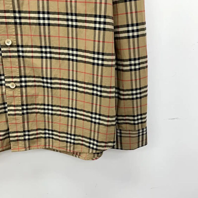 Burberry Burberry Brown Checkered Cotton Women's Shirt Size XL / US 12-14 / IT 48-50 - 4 Thumbnail